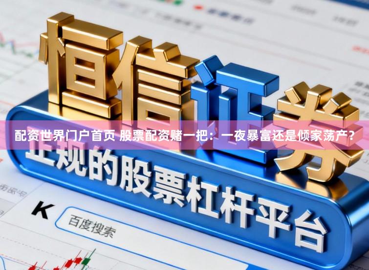 配资世界门户首页 股票配资赌一把：一夜暴富还是倾家荡产？